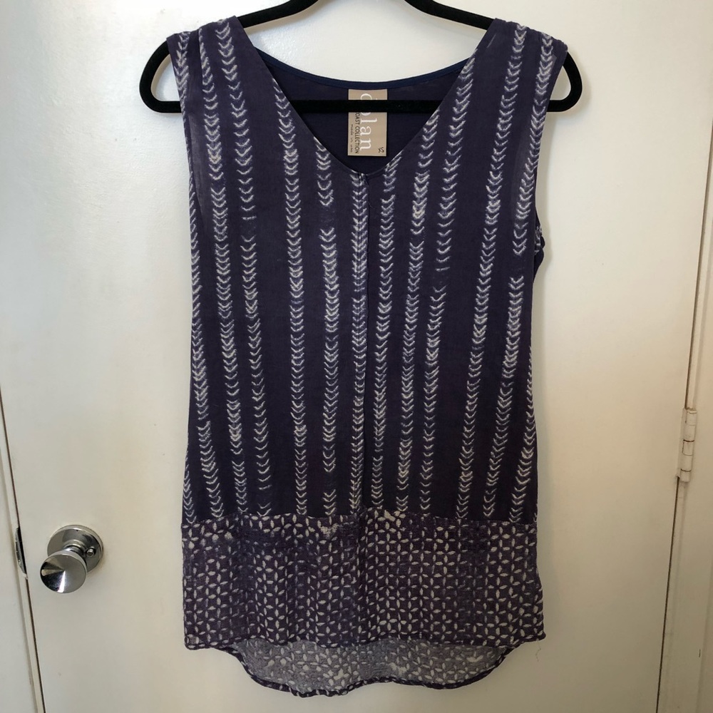 Dolan Anthropologie boho sleeveless tank blouse XS - Picture 2 of 8